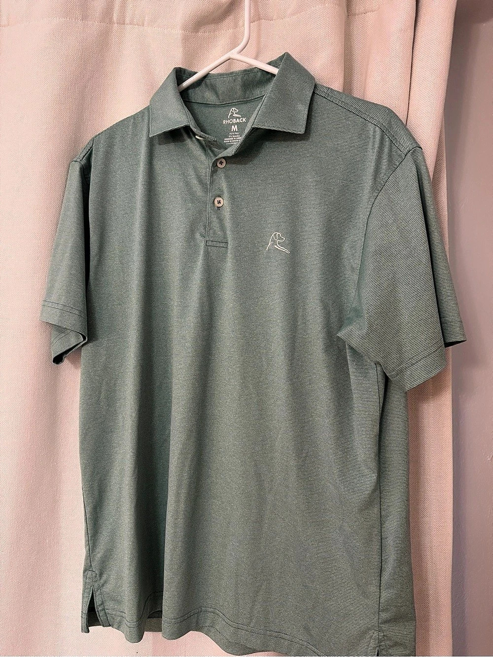 Rhoback Men's Polo in Green Size Medium Like New